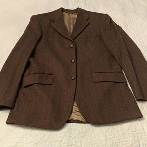 Banana Republic Sport Coat, Brown Herringbone